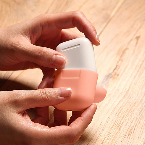 Elago Airpods Silicone Case - Peach