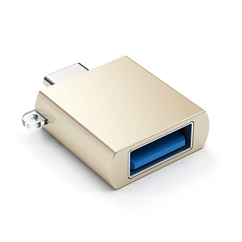 Satechi adaptér USB-C to USB 3.0 - Gold Aluminium