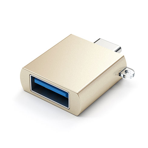 Satechi adaptér USB-C to USB 3.0 - Gold Aluminium