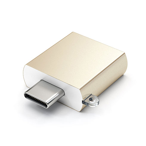 Satechi adaptér USB-C to USB 3.0 - Gold Aluminium