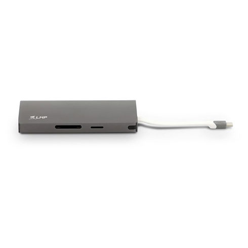 LMP USB-C Travel Dock 9 port - Space Gray Aluminium