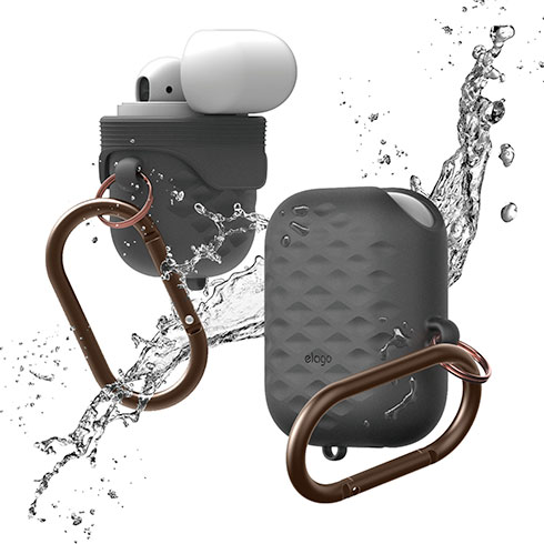 Elago AirPods Waterproof Hang Active Case - Dark Gray