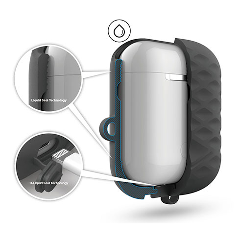 Elago AirPods Waterproof Hang Active Case - Dark Gray
