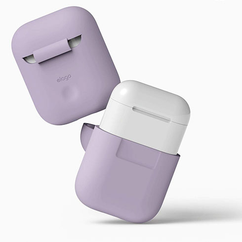 Elago Airpods Silicone Case-Lavender