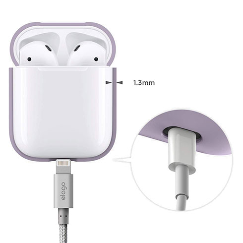 Elago Airpods Silicone Case-Lavender