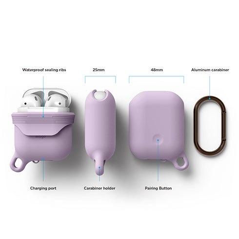 Elago Airpods Waterproof Hang Case - Lavender