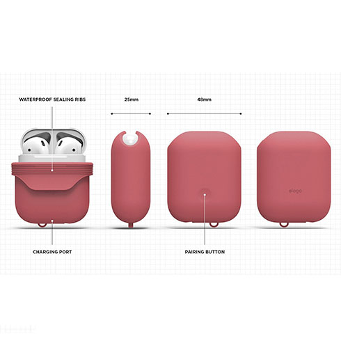 Elago AirPods Waterproof Case - Italian Rose
