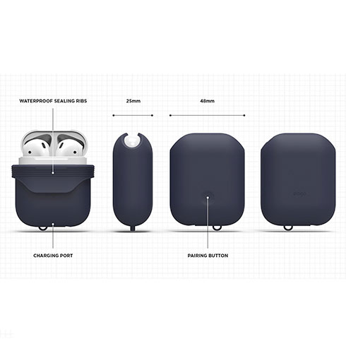 Elago AirPods Waterproof Case - Jean Indigo
