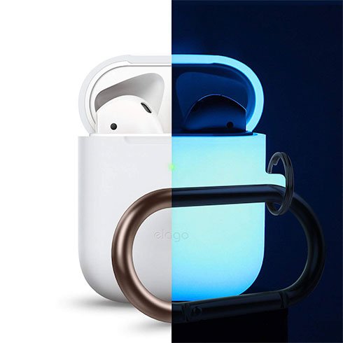 Elago Airpods Silicone Hang Case - Nightglow Blue
