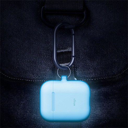 Elago Airpods Silicone Hang Case - Nightglow Blue