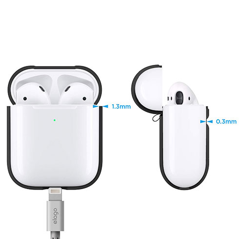Elago Airpods 2 Silicone Case - Black