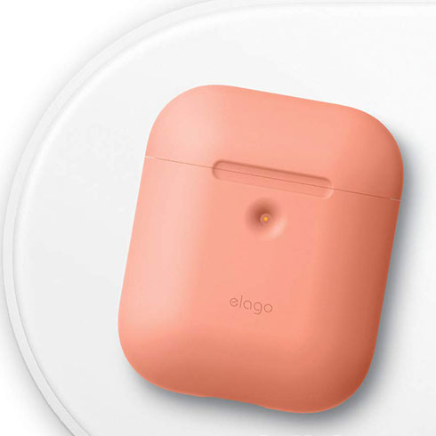 Elago Airpods 2 Silicone Case - Peach