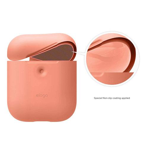 Elago Airpods 2 Silicone Case - Peach