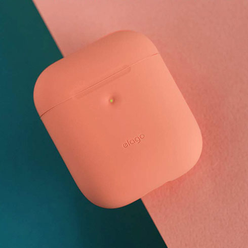 Elago Airpods 2 Silicone Case - Peach