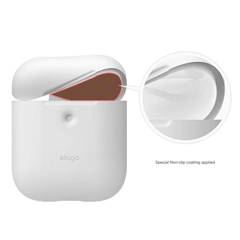 Elago Airpods 2 Silicone Case - White