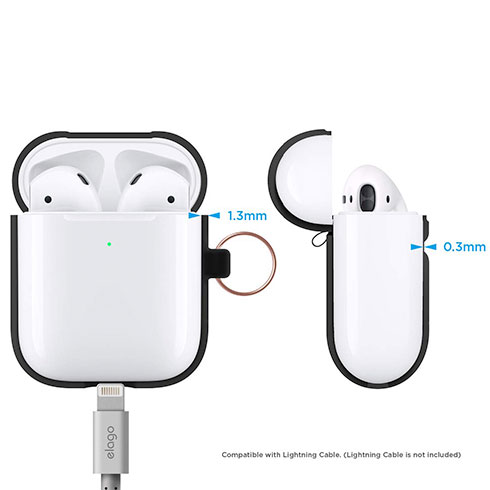 Elago Airpods 2 Silicone Hang Case - Black