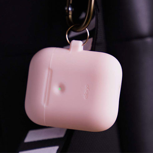 Elago Airpods 2 Silicone Hang Case - Pink