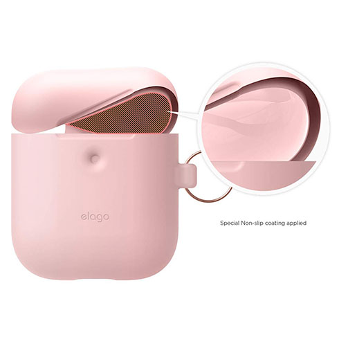 Elago Airpods 2 Silicone Hang Case - Pink