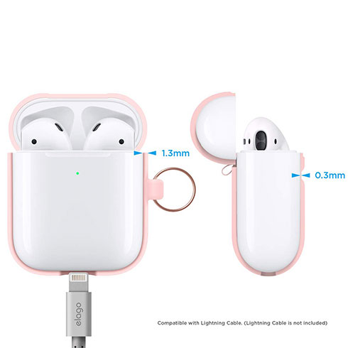 Elago Airpods 2 Silicone Hang Case - Pink