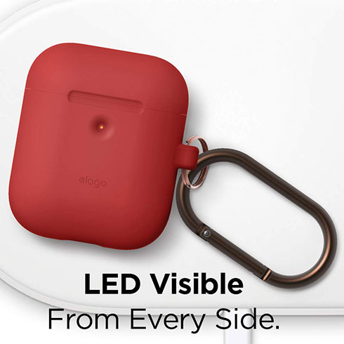 Elago Airpods 2 Silicone Hang Case - Red
