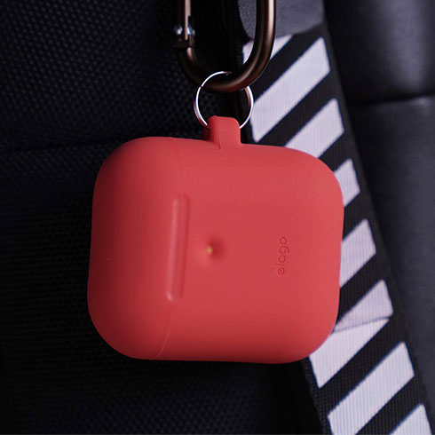 Elago Airpods 2 Silicone Hang Case - Red