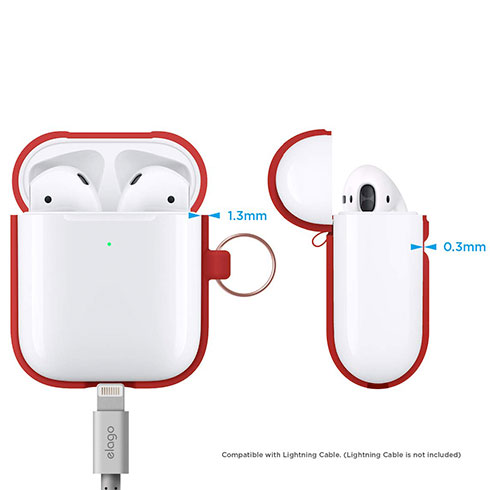 Elago Airpods 2 Silicone Hang Case - Red