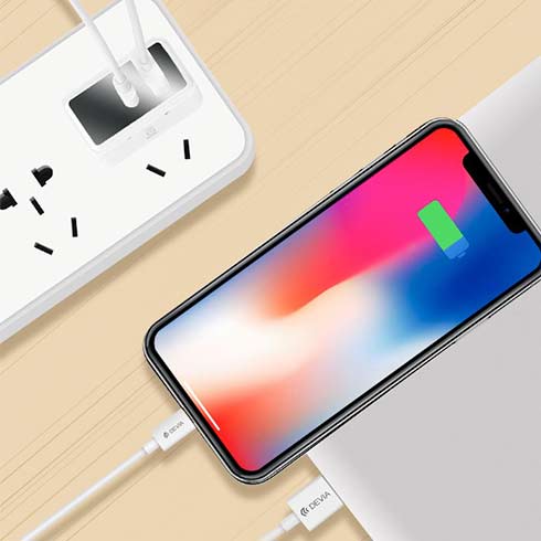 Devia sieťová nabíjačka Extreme Speed PD+2.4A 2 ports - White