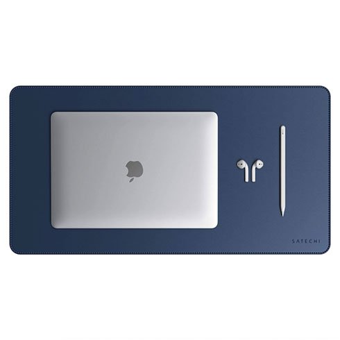 Satechi Eco Leather Desk Mat Blue