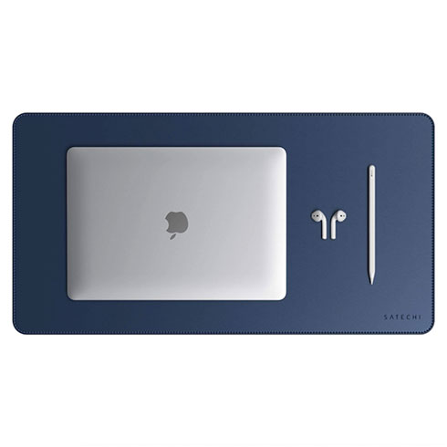 Satechi Eco Leather Desk Mat Blue