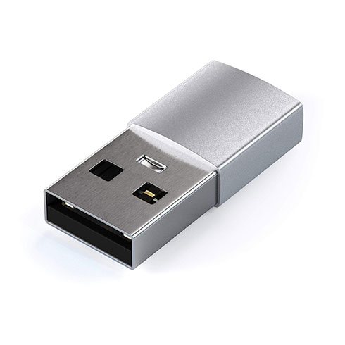 Satechi adapter USB 3.0 to USB-C - Silver Aluminium
