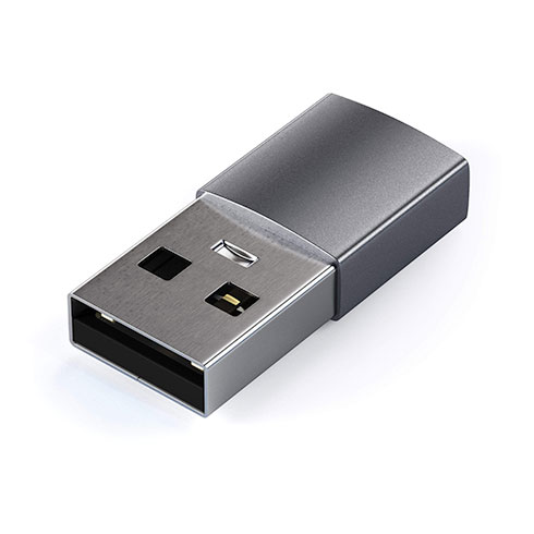 Satechi adapter USB 3.0 to USB-C - Space Gray Aluminium