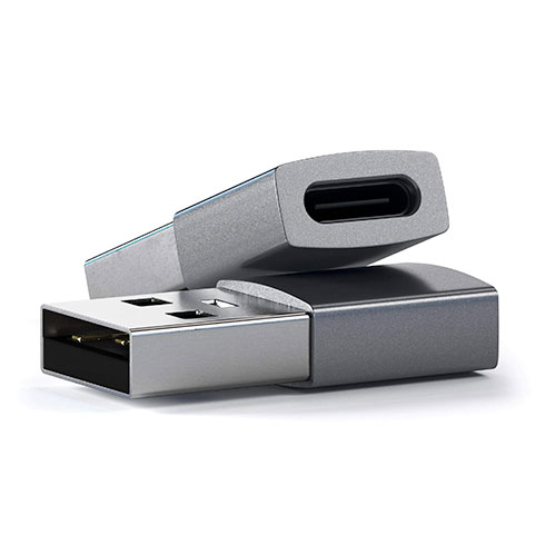 Satechi adapter USB 3.0 to USB-C - Space Gray Aluminium