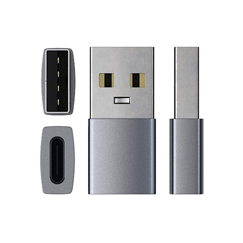 Satechi adapter USB 3.0 to USB-C - Space Gray Aluminium