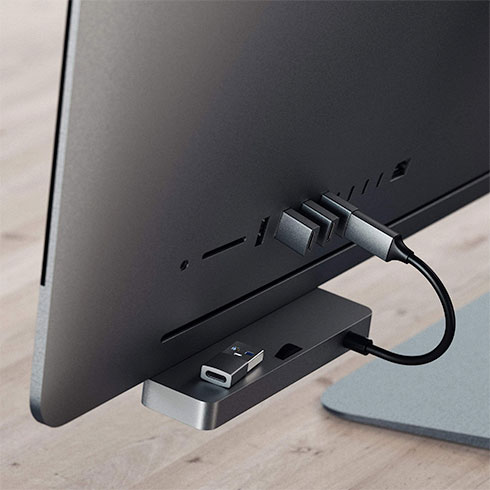 Satechi adapter USB 3.0 to USB-C - Space Gray Aluminium
