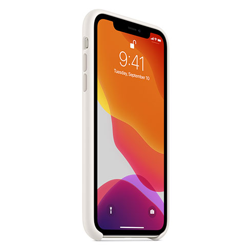 Apple Silikonový kryt na iPhone 11 - bílý