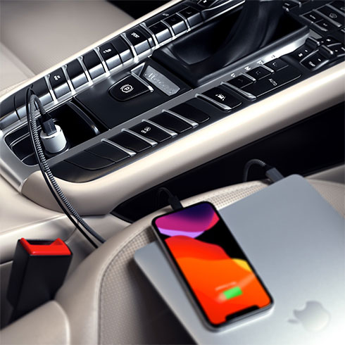 Satechi 72W Type-C PD Car Charger - White