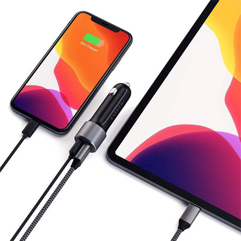 Satechi 72W Type-C PD Car Charger - Space Gray