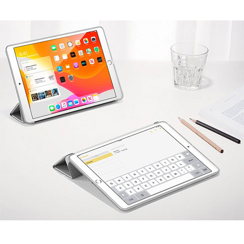 ESR puzdro Silicon Rebound Case pre iPad 10.2" 2019/2020/2021 - Silver