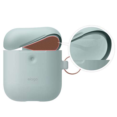 Elago Airpods 2 Silicone Hang Case - Baby Mint