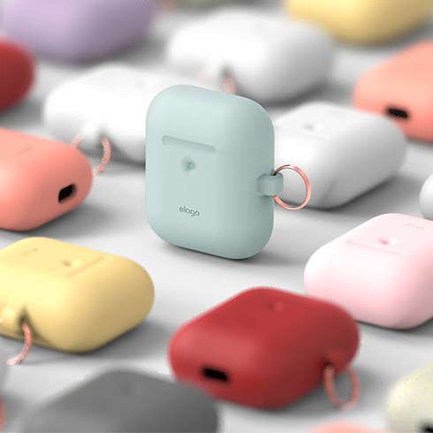 Elago Airpods 2 Silicone Hang Case - Baby Mint