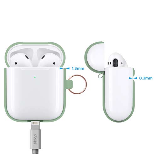 Elago Airpods 2 Silicone Hang Case - Pastel Green