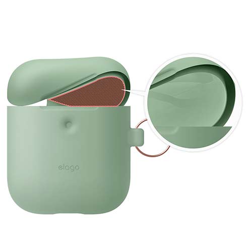Elago Airpods 2 Silicone Hang Case - Pastel Green