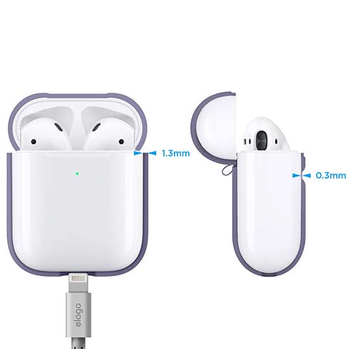 Elago Airpods 2 Silicone Case - Lavender Gray