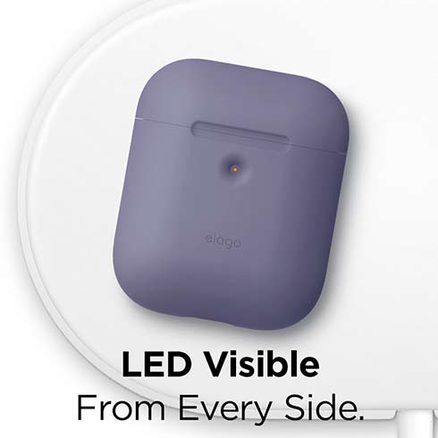 Elago Airpods 2 Silicone Case - Lavender Gray