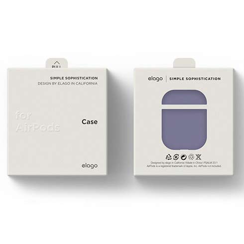 Elago Airpods 2 Silicone Case - Lavender Gray