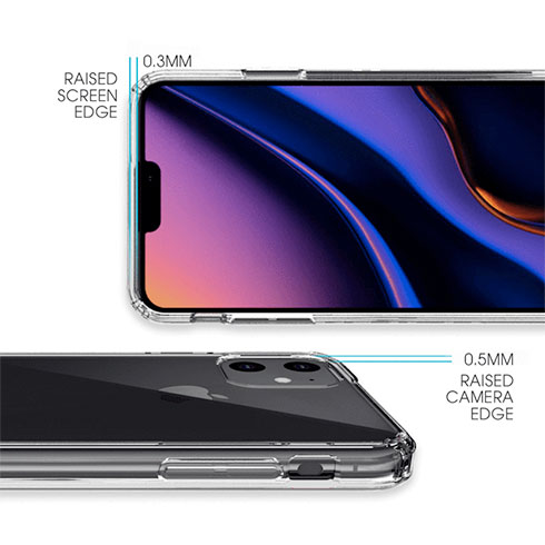 Swarovski kryt Milky Way Clear pre iPhone 11 - Neon Yellow