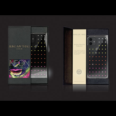 Swarovski kryt Milky Way Clear pre iPhone 11 - Neon Yellow