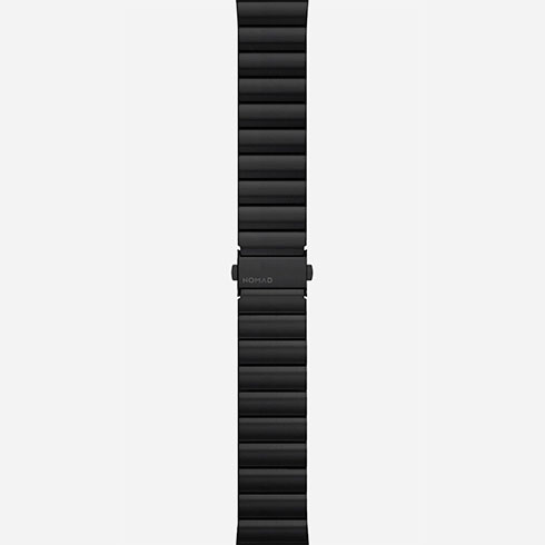 Nomad remienok pre Apple Watch 42/44/45/49 mm - Steel Band/Black Hardware