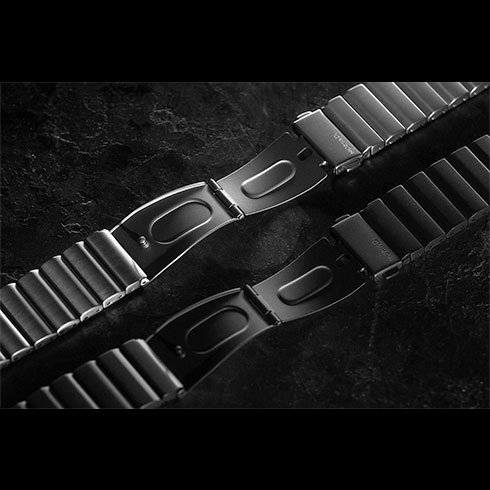 Nomad remienok pre Apple Watch 42/44/45/49 mm - Steel Band/Black Hardware