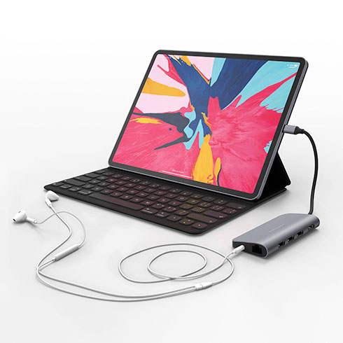 Hyper USB-C Hub HyperDrive Power 9-in-1 - Space Gray